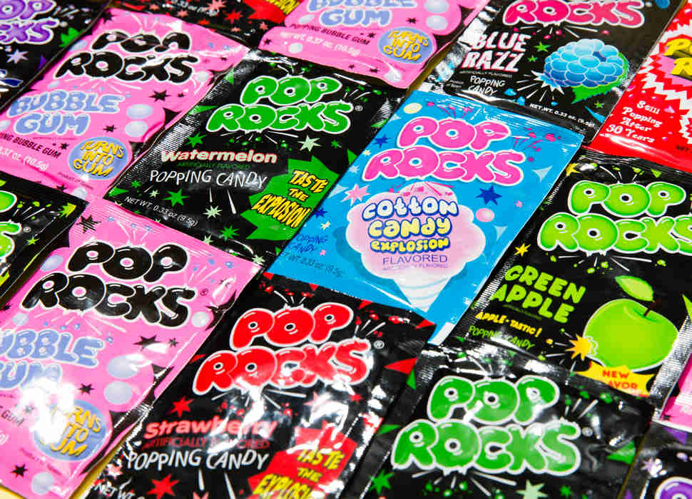 Pop Rocks Variety Mix - 32 Pack of 8 Flavors - Retro Crackling Rock Candy -  Bulk Pack Includes Tropical Punch, Bubble Gum, Cherry, and Much More