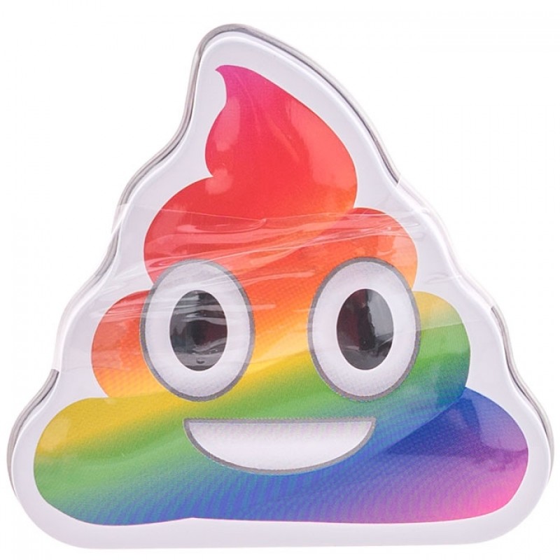 rainbow poop cushion